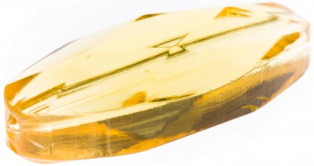 Бусина стеклянная ZLATKA Эллипс, желтый (13), 10*22мм