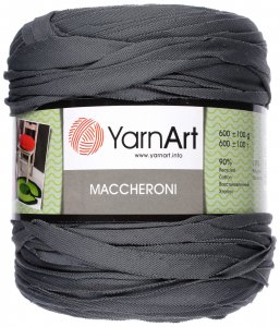 Пряжа YarnArt Maccheroni ассорти темно-серых оттенков (15), 90%хлопок/10%полиэстер, 700г, бобина±100г