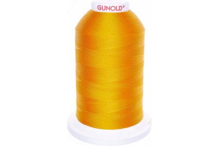 Нитки для машинной вышивки Gunold, 100%полиэстер, 5000м, желтый(61185)