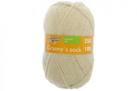 Пряжа Семеновская Granny`s sock S (Бабушкин носок ПШ) суровый (25), 70%акрил/30%шерсть, 250м, 100г