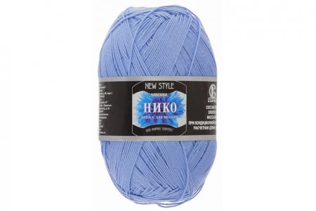 Пряжа Камтекс Нико голубой (015), 100%хлопок, 500м, 100г