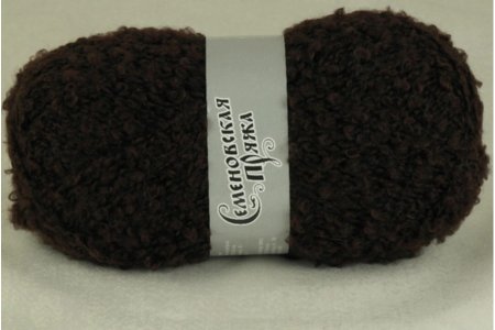 Пряжа Семеновская Curly (Карли) махагон (1443), 50%шерсть/50%акрил, 220м, 100г
