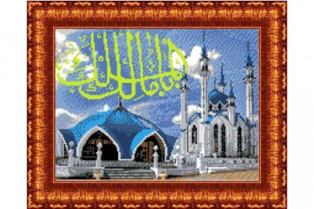 Ткань с рисунком для вышивки крестом КАРОЛИНКА Мечеть Кул Шариф, 20,3*30см
