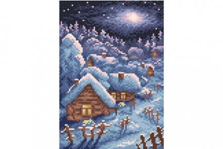 Мозаичная картина BRILLIART Зимний пейзаж, 19*27см