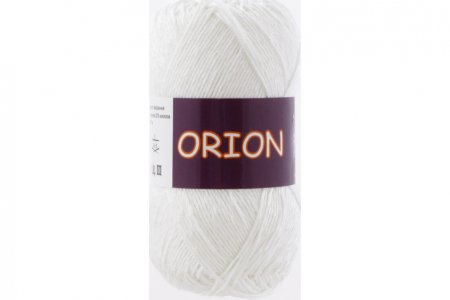 Пряжа Vita cotton Orion белый (4551), 77%хлопок мерсеризованный/23%вискоза, 170м, 50г