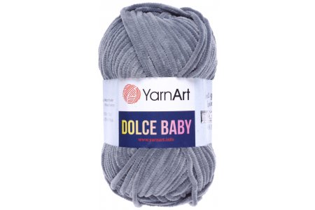Пряжа YarnArt Dolce Baby серый (760), 100%микрополиэстер, 85м, 50г