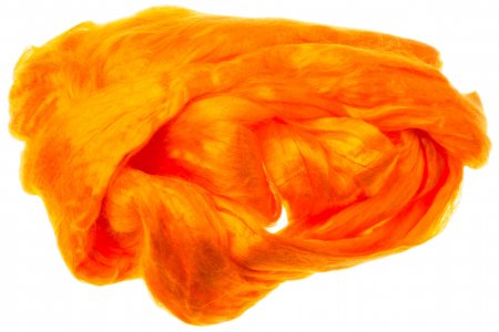 Вискоза для валяния ТРОИЦКАЯ оранжевый (0496), 100%вискоза, 50г