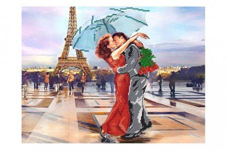 Канва с рисунком для вышивки бисером GLURIYA Французский поцелуй, 40*30см