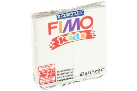 Полимерная глина FIMO kids, белый (0), 42гр