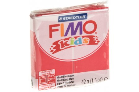 Полимерная глина FIMO kids, красный (2) , 42гр