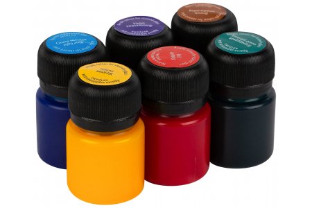 Набор витражных акриловых красок DECOLA 6цветов*20мл