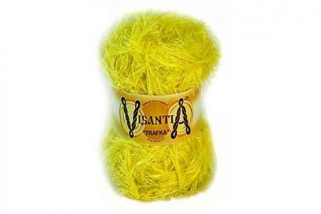 Пряжа Visantia Trafka ярко-желтый (57), 100%полиэстер, 150м, 100г