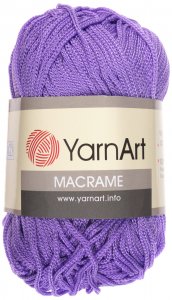 Пряжа YarnArt Macrame ярко-сиреневый (135), 100%полиэстер, 130м, 90г