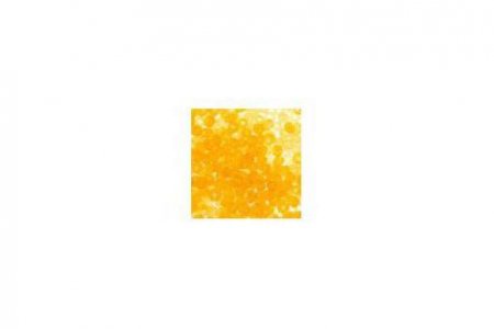 Бисер китайский круглый Ideal 10/0 прозрачный/матовый песочно-желтый (М2), 50г