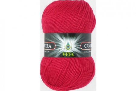 Пряжа Vita Camilla красный (4615), 100%акрил, 300м, 100г