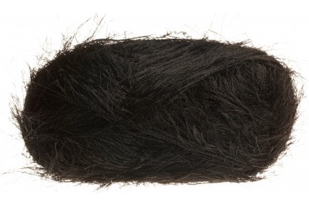 Пряжа Семеновская Long grass черный (1), 100%полиэстер, 150м, 100г