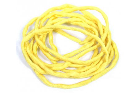 Шнур шелковый GRIFFIN Habotai Cord желтый 3мм, 110см