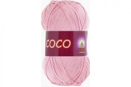 Пряжа Vita cotton Coco чайная роза (3866), 100%мерсеризованный хлопок, 240м, 50г