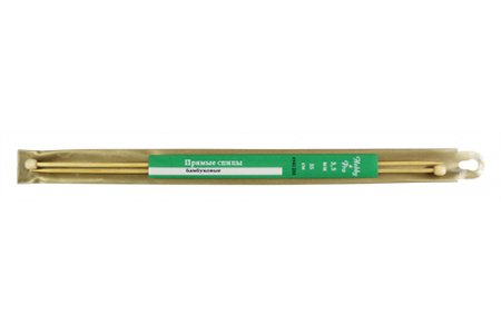 Спицы для вязания прямые HOBBY&PRO бамбуковые, d3,5мм, 35см