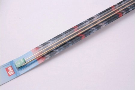 Спицы для вязания прямые PRYM с наконечниками алюминиевые серебристый, d2мм, 40см