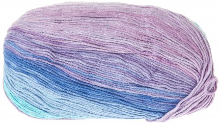 Пряжа Alize Cotton Gold Batik голубой-бирюзовый-розовый-сиреневый (4531), 45%акрил/55%хлопок, 330м, 100г