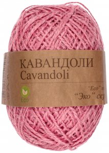 Пряжа Прочее Кавандоли розовый (11), 100%джут, 180м, 100г