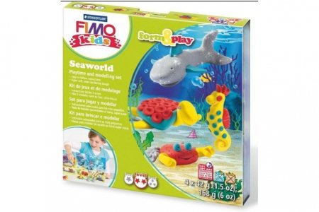 Набор полимерной глины FIMO kids form&play, Подводный мир, 4 цвета