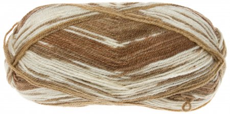Пряжа Yarnart Crazy Color белый-бежевый-песочный (139), 75%акрил/25%шерсть, 260м, 100г