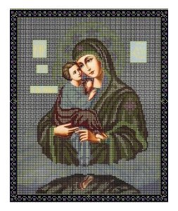 Набор для вышивания бисером GALLA COLLECTION икона Почаевская, 28*33см