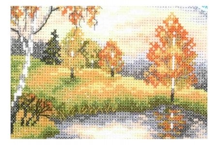 Набор для вышивания крестом РТО Осенний лес, 11*7,5см