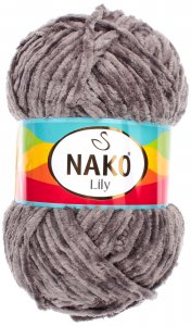 Пряжа Nako Lily серый (4786), 100%полиэстер, 180м, 100г