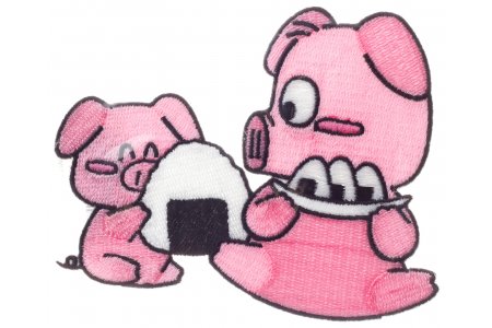 Термоаппликация Hobby&Pro Две розовые свинки
