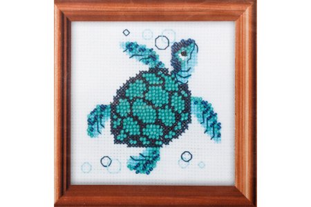 Набор для вышивания бисером РИОЛИС Сотвори Сама Морская черепаха, 10*10см