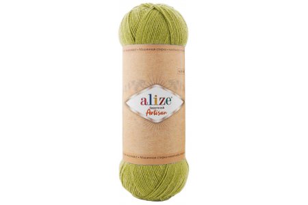 Пряжа Alize Superwash Artisan зеленый (11), 75%шерсть/25%полиамид, 420м, 100г