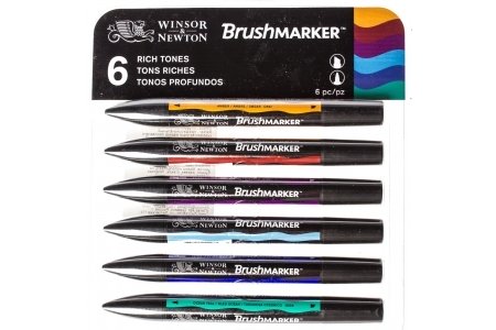Набор маркеров художественных WINSOR NEWTON Brush, 6 цветов