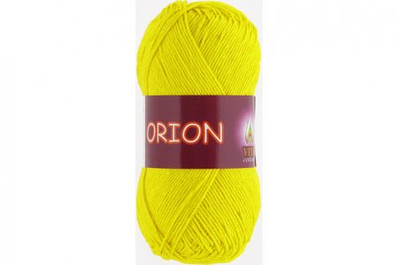 Пряжа Vita cotton Orion желтый (4575), 77%хлопок мерсеризованный/23%вискоза, 170м, 50г