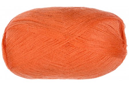 Пряжа Семеновская Lidiya полушерстяная морковный (670), 50%шерсть/50%акрил, 1613м, 100г