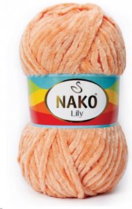 Пряжа Nako Lily лосось (276), 100%полиэстер, 180м, 100г
