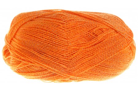 Пряжа Семеновская Firelight ярко-оранжевый/мультиколор (4802), 93%акрил/7%метанит, 394м, 100г