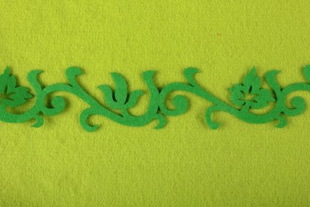 Тесьма декоративная ANNET из фетра, зеленый(D022)