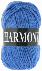 Пряжа Vita Harmony ярко-синий (6312), 55%акрил/45%шерсть, 110м, 100г