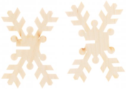 Заготовка для декорирования деревянная Подсвечник Снежинка, 9,6*9,6*6,9см