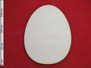 Заготовка для декорирования деревянная плоская Яйцо, 13,1*17,8*0,3см