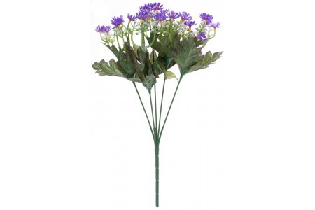 Букет декоративный Ромашки, фиолетовый, 32см, 5веток