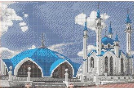 Набор для вышивания бисером KAROLINKA Мечеть Кул-Шариф, 24,3*36см