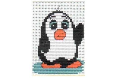 Набор для вышивания крестом Luca-s Пингвин, 6,5*8,5см