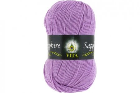 Пряжа Vita Sapphire светло сиреневый (1534), 55%акрил/45%шерсть ластер, 250м, 100г