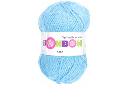 Пряжа Nako Bonbon Kalin светло-голубой (98231), 100%акрил, 135м, 100г