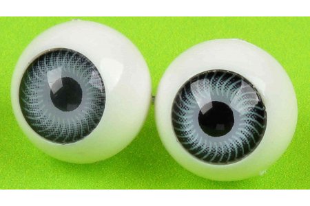 Глаза для игрушек с реалистичной радужкой и зрачком, фиолетовый, 13мм, 1пара
