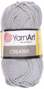 Пряжа YarnArt Creative серый (244), 100%хлопок, 85м, 50г